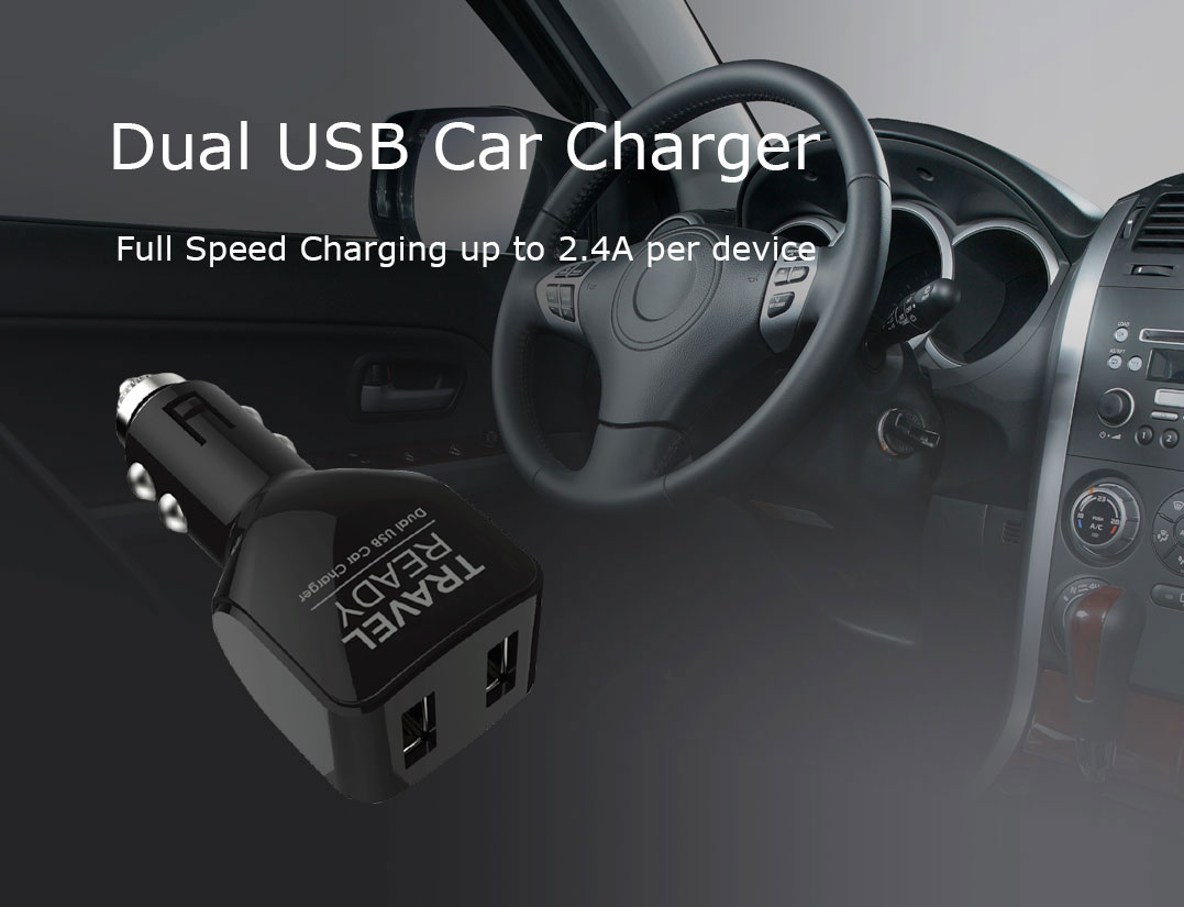 Travel Ready - Dual USB Car Charger